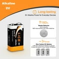 thumbnail image 2 of LiCB Alkaline 9V Batteries 12-Pack, Long-Lasting 9 Volt Alkaline Batteries Perfect for Smoke Detectors, 2 of 7