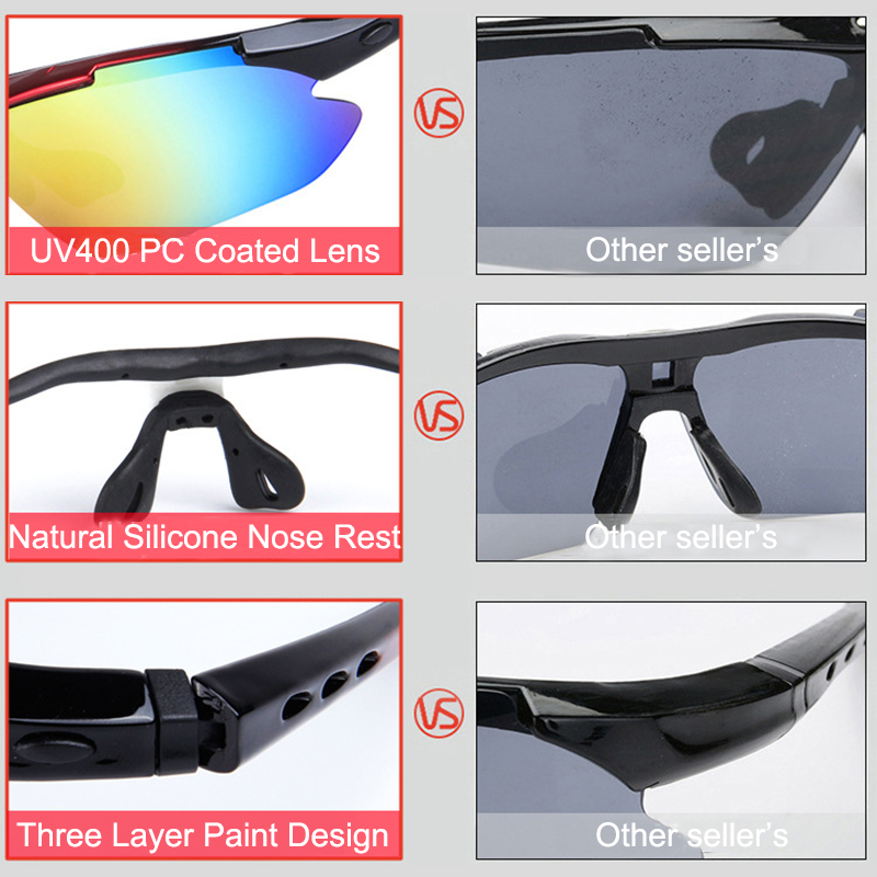 Details about   Sunglasses UVA 400 Protection Three Different Sets of Inter-Changeable Lenses 