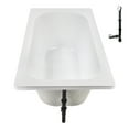 thumbnail image 6 of Streamline N-4220-730-WH 60 in. x 32 in. Acrylic Soaking Drop-In Bathtub in Glossy White, With External Drain in Glossy White, 6 of 12