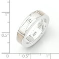 thumbnail image 3 of 925 Sterling Silver .01ct. Diamond Mother Of Pearl Ring Stone, 3 of 8