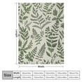 thumbnail image 4 of Nawypu  Leaves Flannel Bed Blanket Floral Pattern in Vintage Style Throw Blanket Lightweight Cozy Plush Blanket for Bedroom Living Rooms Sofa Couch, 4 of 6