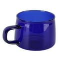 thumbnail image 1 of Coffee Cup, Glass Mug Heat Resistant With Handle For Home Blue, 1 of 8