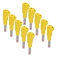 thumbnail image 4 of Retractable Banana Plug Stackable Banana Plug Shrouded Banana Plug Retractable Banana Connector 10PCS Telescopic Banana Plugs 4mm CAT II 600V 32A PE Sheath For Industrial Security, 4 of 8