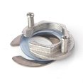 thumbnail image 1 of Stainless Steel Faucet Fixing Nut Kit, Single Hole Faucet Fixing Piece, Lock Nut Mounting Fitting To Prevent Kitchen And Bathroom Faucets From Looseni, 1 of 5
