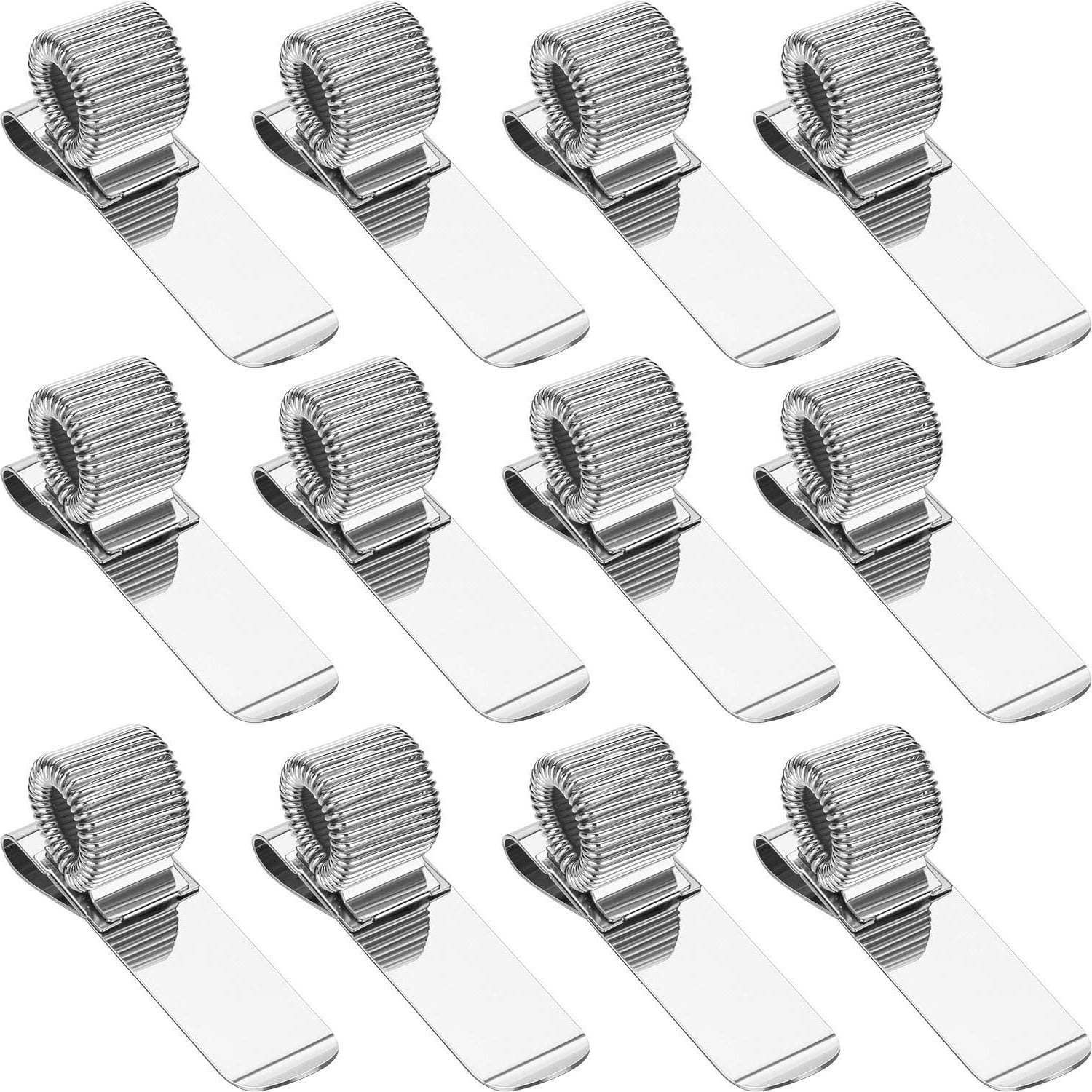 Casewin Stainless Pen Holder Clip for Notebook and Clipboard with