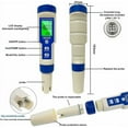 thumbnail image 2 of Medidor de pH 5 en 1, comprobador multiparámetro resistente al agua para hidroponía, acuarios, agua potable doméstica y pruebas de agua de piscina, comprobador de salinidad con alta precisión y ATC, 2 of 5