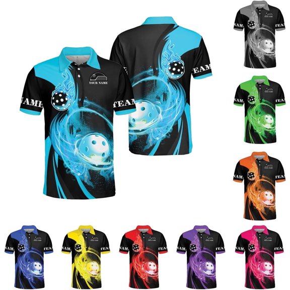 Personalized Pickleball Polo Shirts, Pickleball Shirt 3D, Pickleball Shirts, Funny Pickleball Shirts for Team New (DefaultTitle, S)