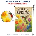 thumbnail image 3 of America Forever Hello Spring Garden Flag, 12.5 x 18 inch Double Sided, Hummingbird with Spring Flowers Daffodils Tulips, Seasonal Outdoor Yard Decor, Welcome Spring Flag, 3 of 4