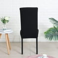 thumbnail image 5 of Chair Covers for Dining Room Set of 6 Pack Stretch Black Chair Slipcovers for Parson Chairs 6 Pieces Washable Removable, 5 of 6
