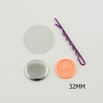 thumbnail image 2 of 100pcs 32mm Hair Clip Badge for Jewelry Making with Teeth Blank Button Parts Maker Blank Material ,Easy to Use, 2 of 6
