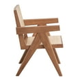 thumbnail image 3 of Beige and Natural Accent Chair, 3 of 7