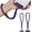 Black&purple, variant on 2 Pack Phone Wrist Strap, Wrist lanyard for iPhone Case Camera, Anti Theft Phone Strap Lanyard with 360 °   Rotating Hook, Charm Chain Camera Wristlet for Travel