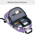thumbnail image 5 of Mosiso 15.6 16 inch Laptop Backpack for Women Business College School Travel Casual Daypack Bag with Luggage Strap & USB Charging Port, Purple Camellia, 5 of 6