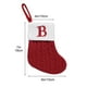 thumbnail image 3 of Seyotauo Knitted Wool Christmas Stocking With Embroidered Letter 7 inch People's Candy Gift Bag Festive Christmas Decorations For Fireplace Tree Hanging Holiday Gift Holder, 3 of 5