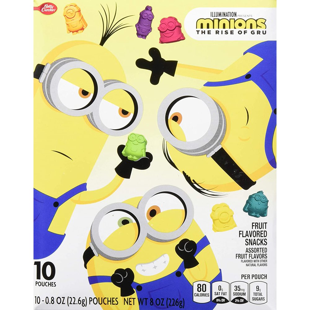 Betty Crocker Fruit Snacks, Minions, 8Count