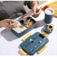 thumbnail image 3 of Fiambrera Caja de almacenamiento de alimentos Accesorios de cocina Fiambrera de PP de tres rejillas con cuchara + palillos (20*13*7 cm) Azul oscuro Sailing Electrónica, 3 of 5