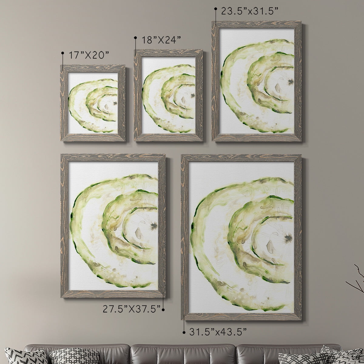 Lichen Halo V - Premium Framed Canvas 2 Piece Set - Ready to Hang