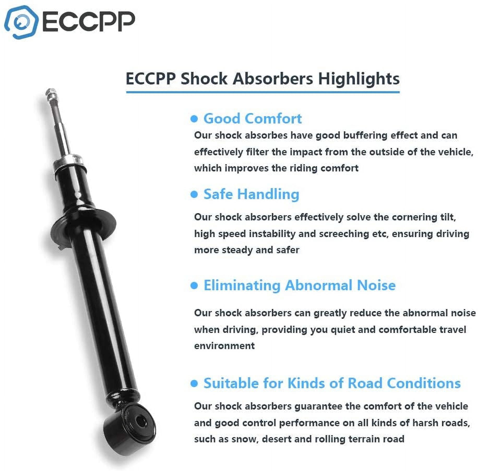 Shocks Struts,ECCPP Front Rear Shock Strut Absorbers Kits for 2000 2001 2002 for Lincoln LS