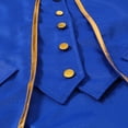 thumbnail image 3 of Zmoon Men's Medieval Court Retro Gold Trim Slim Coat, 3 of 4