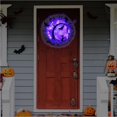 thumbnail image 2 of Inteprter Guirnalda de Halloween colgante accesorios de arreglo diámetro 37cm guirnalda brillante accesorio luminoso para el hogar puerta pared ventana Kits de decoración para fiestas Inteprter HA037570-00, 2 of 6