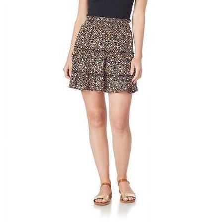 Juniors' WallFlower Tiered Ruffled Smocked Skirt