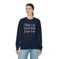 thumbnail image 5 of Funny "Shut Up And Drink Your Gin" Unisex Heavy Blend™ Crewneck Sweatshirt, 5 of 6