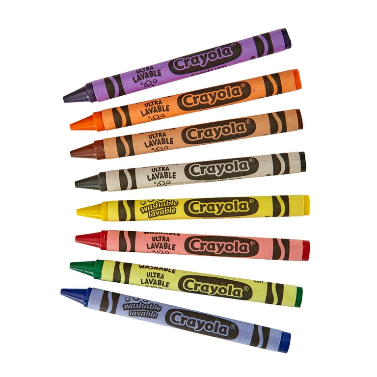 Crayola Ultra-Clean Washable Crayons, Regular, 24 Colors, 24/Box – King  Stationary Inc
