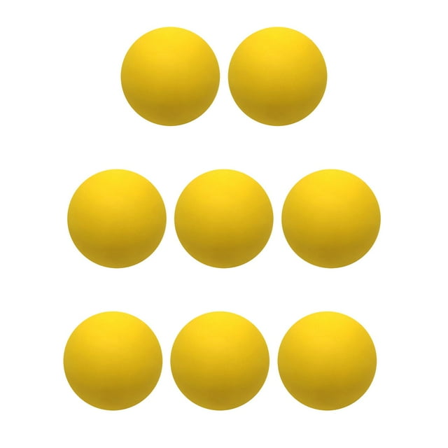 8x Pelotas de Reacción Zulema Mini Compactas Pelotas de Ejercicio Goma Amarillo