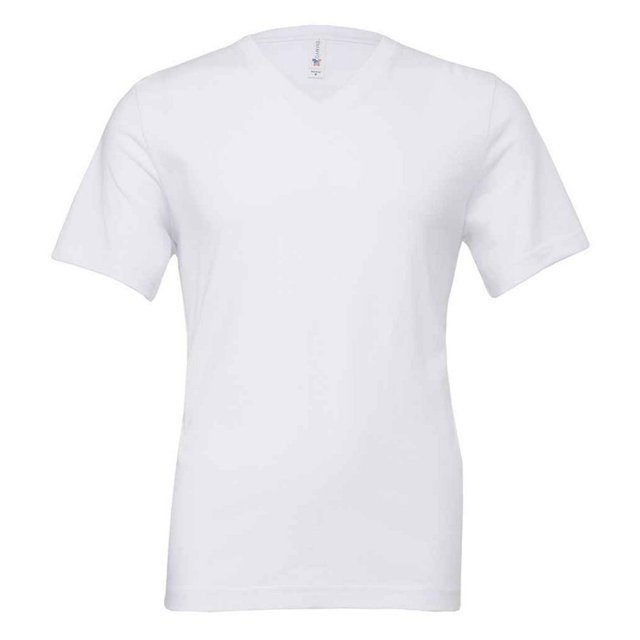 Bella + Canvas - Camiseta de Jersey para Adultos Unisex (Blanco)
