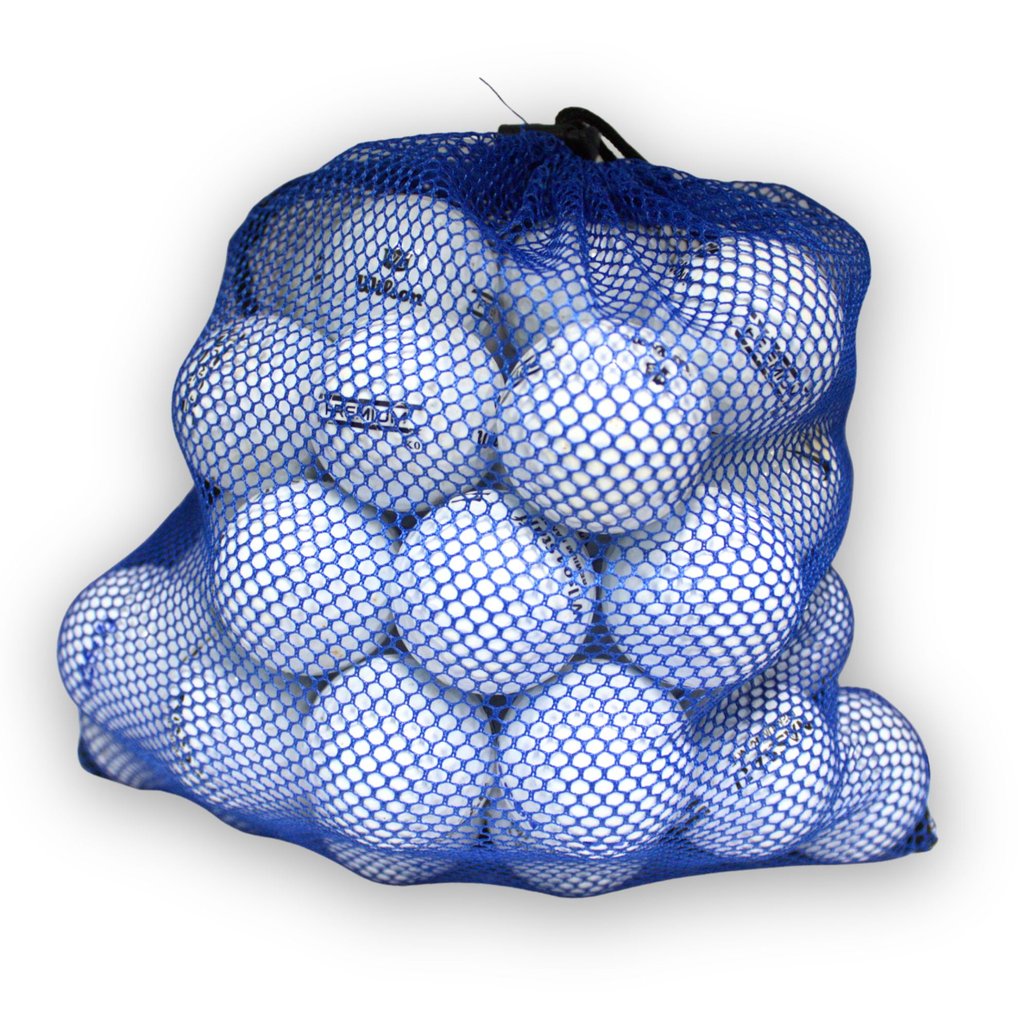 (4 pack) Mixed Brand Golf Balls – 48 Pack – Mesh Storage Bag by GBM Golf
