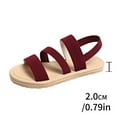 thumbnail image 5 of Roncen Women's Flat Sandals - Adjustable Ankle Wrap with Soft Sole for Beach & Vacation Wear, 5 of 5