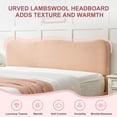 thumbnail image 3 of King Size Bed Frame with Lift Up Storage, Boucle Upholstered Platform Bed with Curved Headboard, No Box Spring Needed, Hydraulic Storage, Blush Pink, 3 of 6