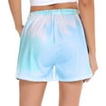 thumbnail image 4 of Uniexcosm Women Pajamas Sleepwear Shorts Tie Dye Sport Shorty for Female, 4 of 7