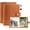 Brown, variant on Photo Album 5x7 Holds 272 Pictures Leather Cover 5 x 7 Album Extra Large Capacity Picture Book Acid Free Inner Pages Book for Wedding Family Boys Girls Art Work Photos (Brown)
