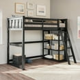 Better Homes and Gardens Kane Twin Loft Bed, Black