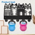 thumbnail image 4 of Cat Coat Hooks Wall Mount 4 Cat Wearing Glasses Wood Key Holder for Wall 11.8×7.9inch Black Pet Animal Wall Art Decor Key Hooks 5 Alloy Hooks for Gift Entryway Living Room Kitchen Office, 4 of 9