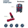 thumbnail image 3 of Brookstone Luggage Strap - 2-in-1 TSA-Approved Cross Luggage Straps for Suitcases with Keyless 3-Digit Combination Lock, 3 of 7
