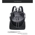 thumbnail image 2 of Mochila de cuero convertible para mujer, bolso de hombro grande de diseñador a la moda, bolso de viaje para el trabajo, la vida, viajes, 2 of 5