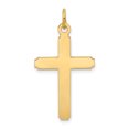 thumbnail image 1 of Pendentif Croix Polie en Or Jaune 14K, 1 of 2
