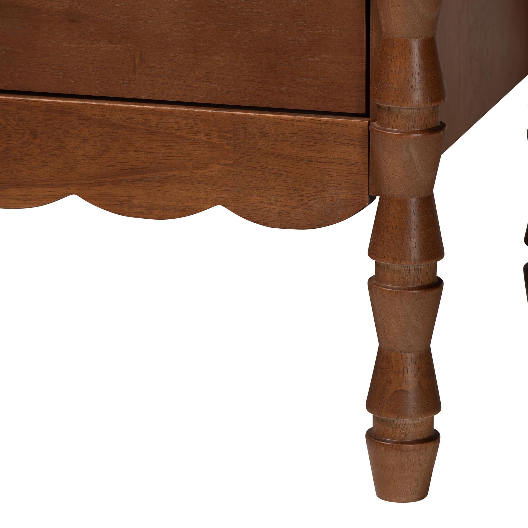 Baxton Studio Danette Modern Dresser, 6-Drawer, Walnut Brown