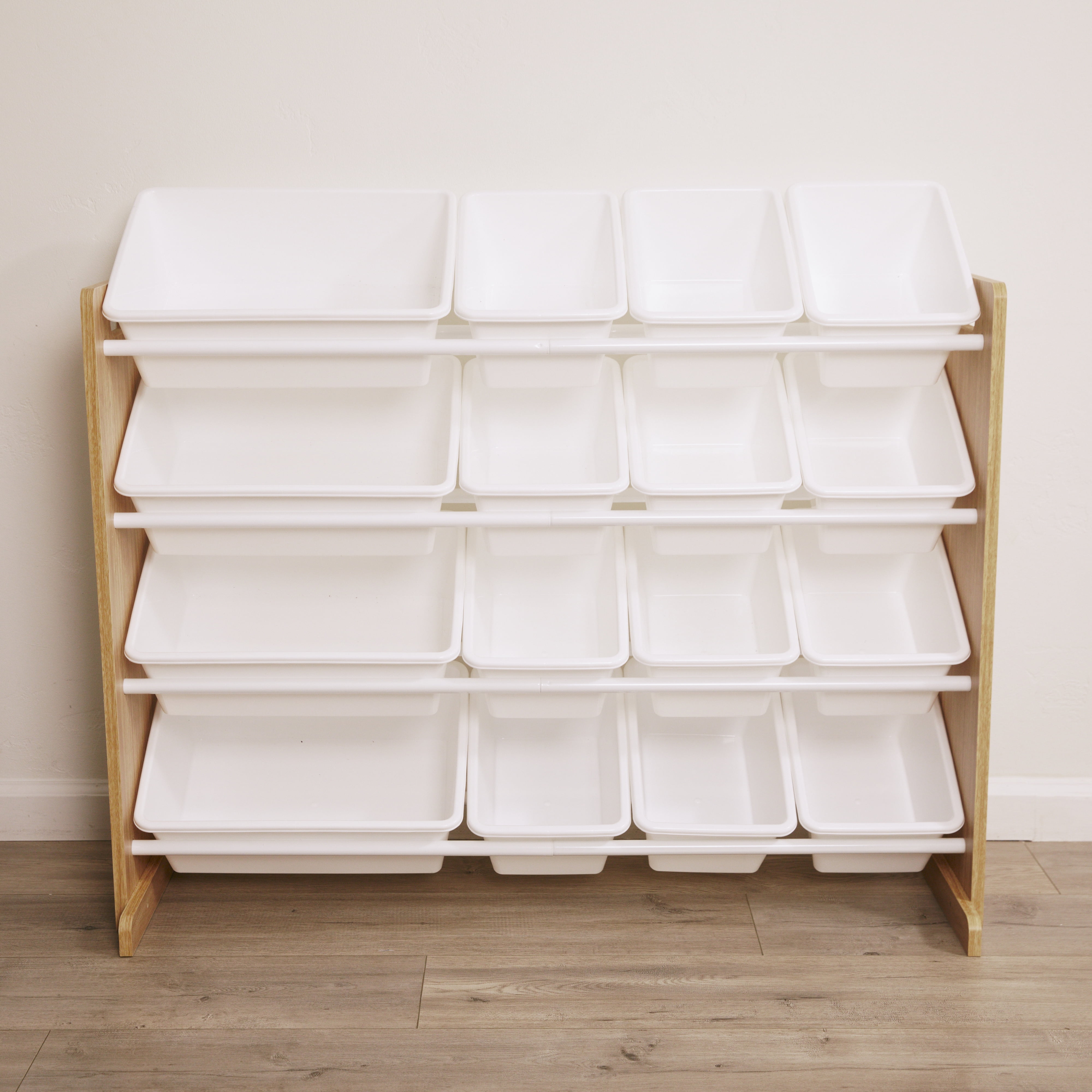 Kids Storage Organizer ECR4Kids 4-Tier Toy Organizer With 16 Bins