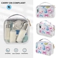 thumbnail image 5 of Cute Easter Eggs Clear Cosmetic Bags with Handles PVC Toiletry Bags Zipper Waterproof Portable for Traveling 2 Pcs, 5 of 7