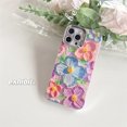 thumbnail image 1 of High Sense Spot Drill Oil Painting Flowers Phone Case,iPhone 14 Pro Max, 1 of 6
