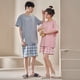 thumbnail image 2 of Conjunto de pijamas a juego para hombre y mujer, ropa de dormir de algodón, informal, para el hogar, 2 of 4