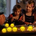 thumbnail image 2 of ChicYu Halloween Pumpkin Lights 12-Piece Set Small-Sized Pumpkin Lamps Battery-Powered Design Suitable on Trees,Wreaths or Tables​, 2 of 5