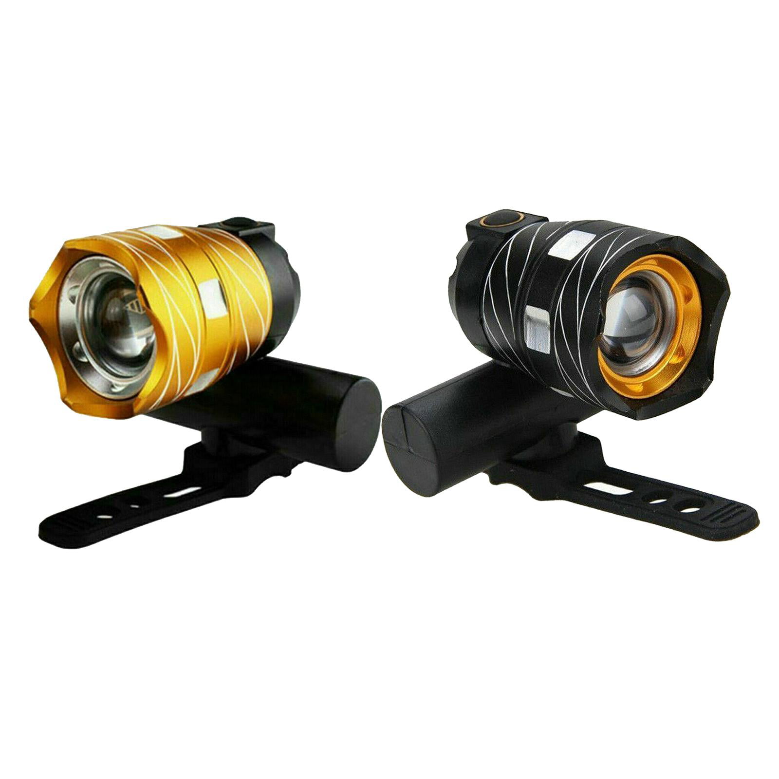 2X 15000LM T6 LED Bicycle Light Fish Bike Front Rear Headlight USB Rechargeable