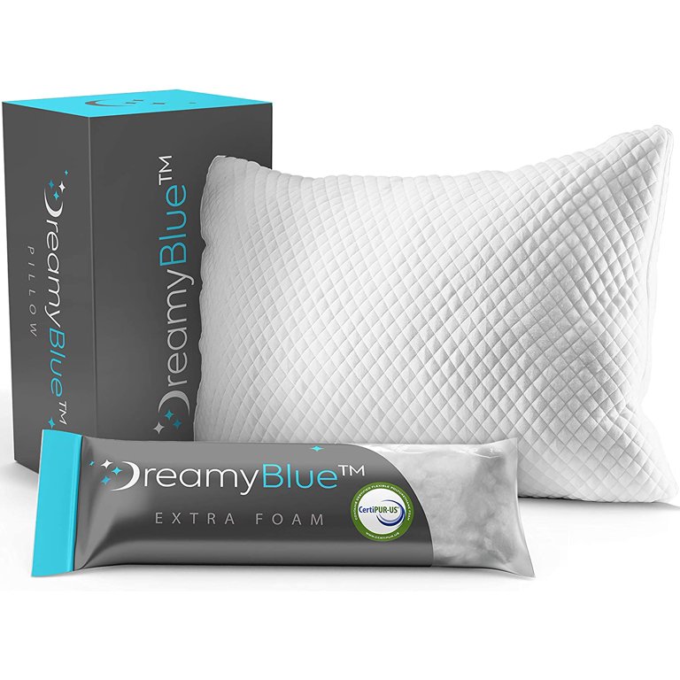 Shredded Memory Foam Pillow & Rayon Made From Bamboo Cover 