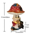 thumbnail image 3 of Solar Powered Garden Gnome Statue Whimsical Fairy House Big Mushroom Light for Yard Outside Santa Decor New Year Gifts for Mom, 3 of 8