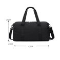 thumbnail image 3 of DQrwqpou Oxford Fitness Bag Multifuncional Plaid Sports Bag para Hombres Mujeres (Negro), 3 of 8