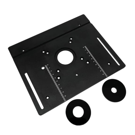 Aluminum Alloy X8 Router Table Insert Plate Woodworking Milling Flip Board Miter Gauge Trimming Engraving Machine